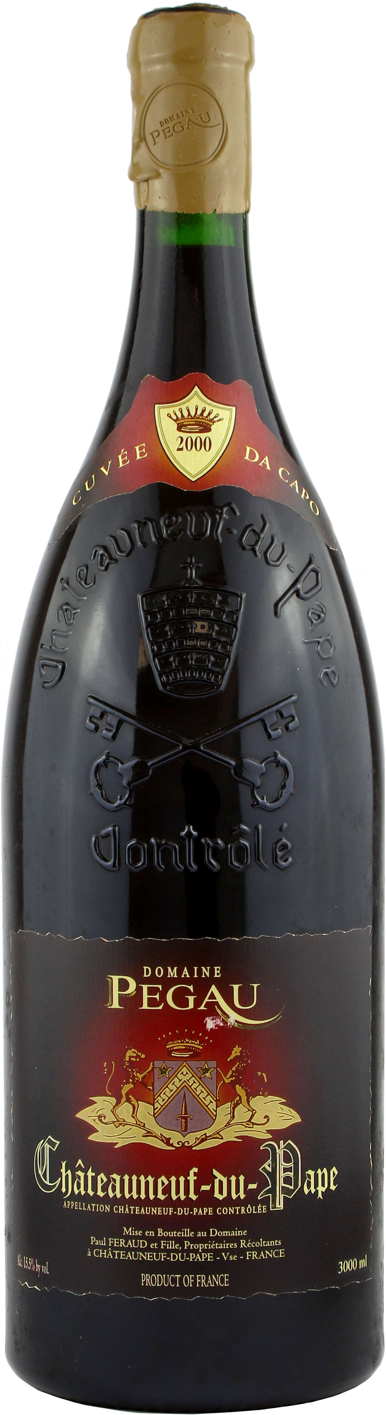 2000 Châteauneuf-du-Pape rouge "Cuvée Da Capo" Doppelmagnum